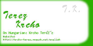 terez krcho business card